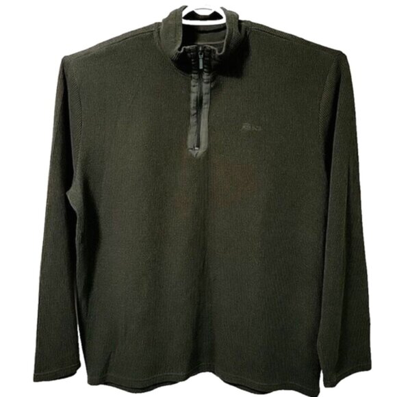 Roots 73 Athletics Men's Sweater Size 2XL 1/4 Zip Pullover Fine Ribbed - Picture 1 of 6